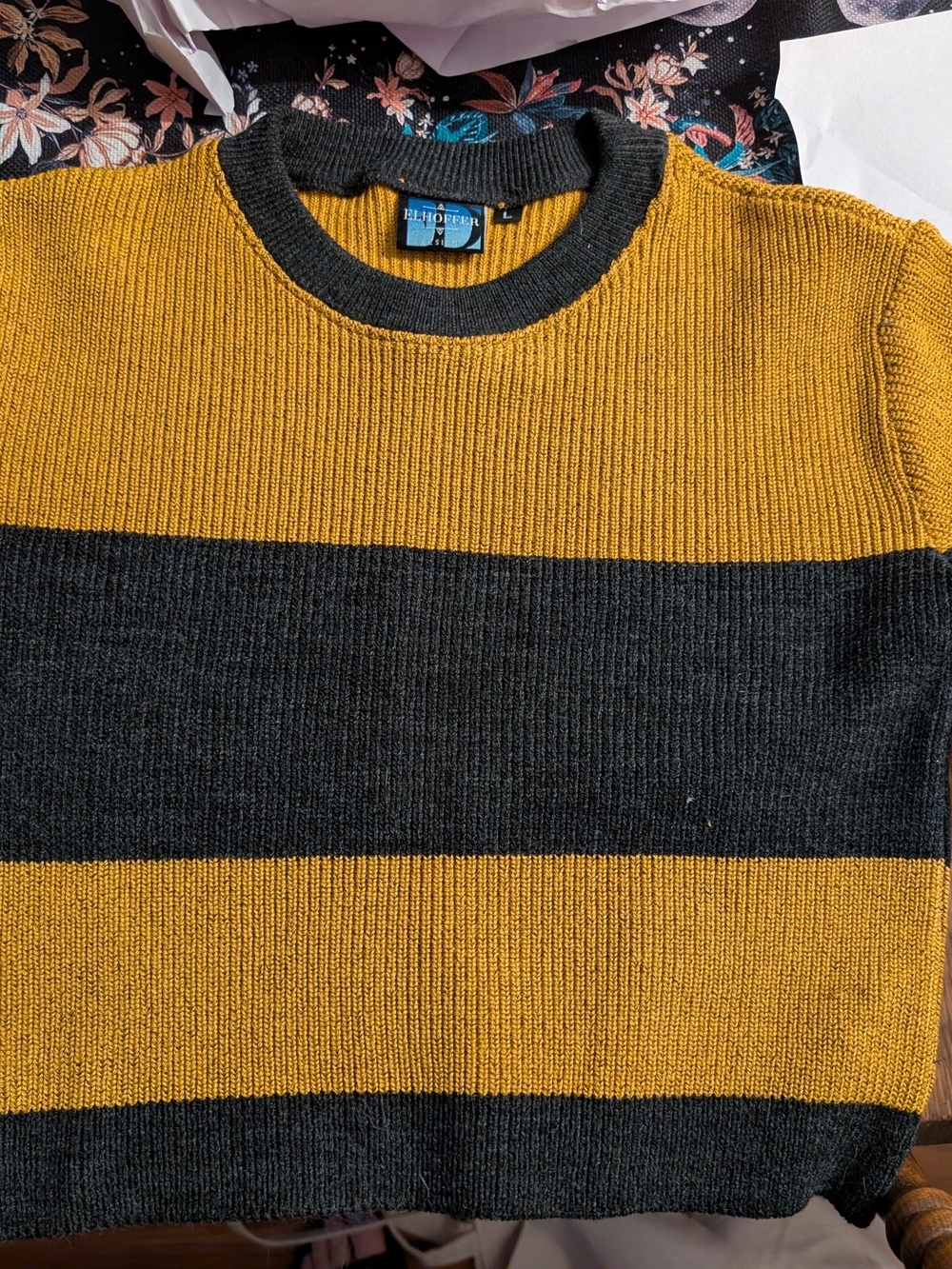 Elhoffer Designs Hufflepuff Inspired Knit Top